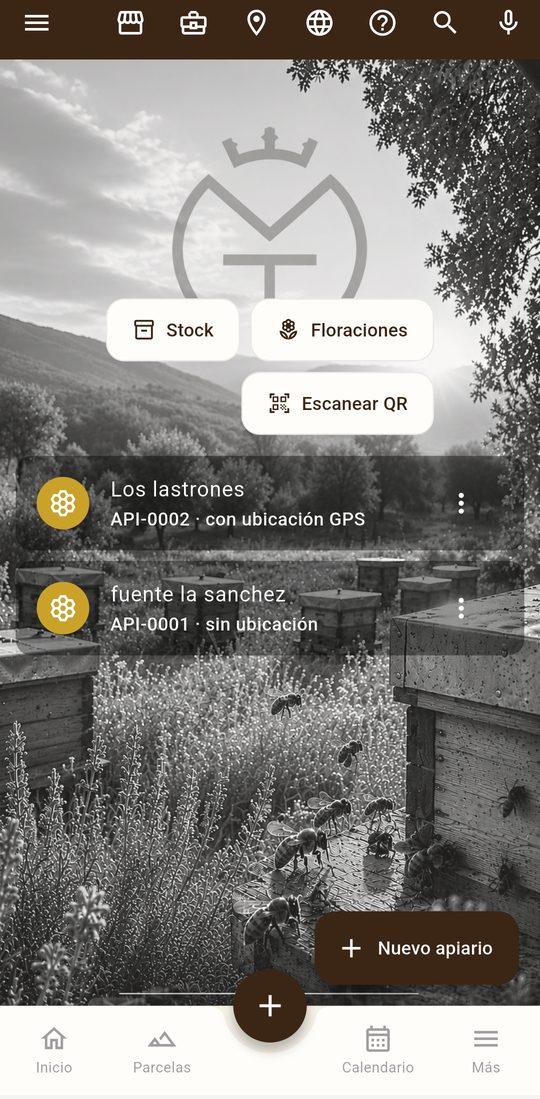 AppIbérica: lista de apiarios en Apicultura
